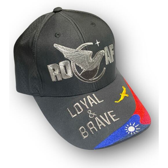 ROCAF Taiwan Republic of China Air Force Hat "Loyal & Brave" Eagle Flag Cap - Picture 1 of 4